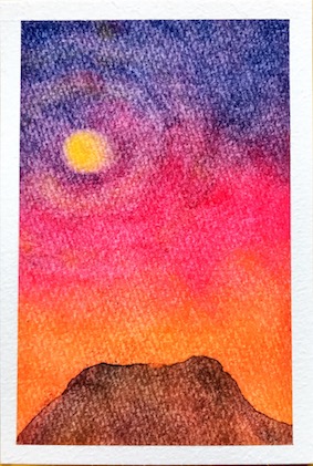 パステルアート秋の作品