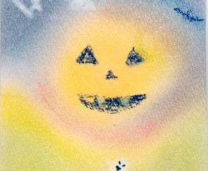 ３色パステルアート教室『ハロウィン』を開催しました20151018