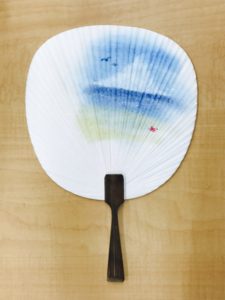 パステルアート,うちわ