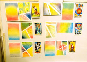 タロットカードと３色パステルアートのコラボ！