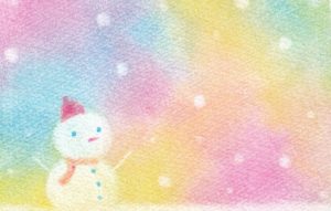 ３色パステルアート12月の作品集