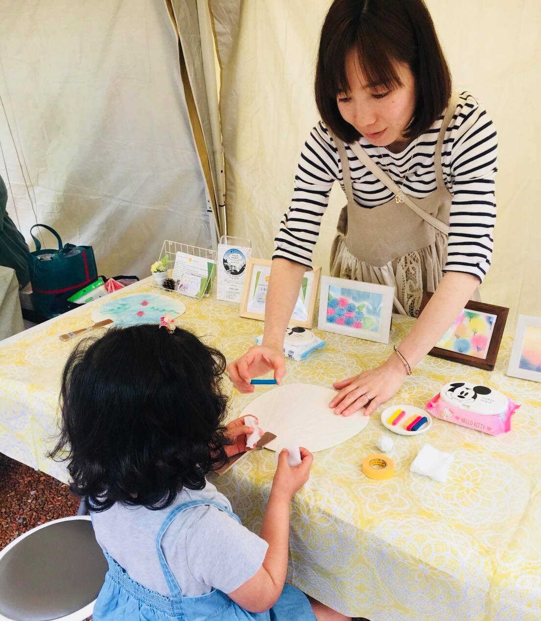 ３色パステルアートインストラクター原麻衣子さん